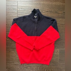 Sandro | Colour Block 1/4 Zip Sweater